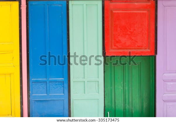 Multicolored Door Decoration Istanbul Turkey Stock Photo Edit Now