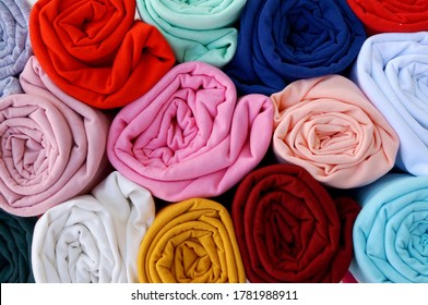 Multi-colored Fabric In Rolls 