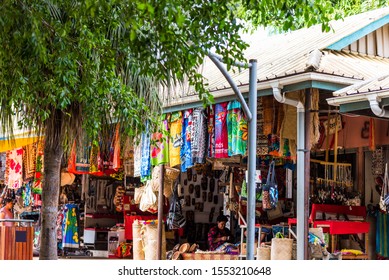 Multi-colored Fabrics In The Local Market, Fiji