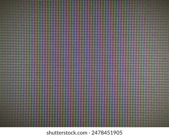 Multi-colored grid pattern LED on the screen