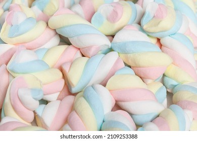 Multicolored Marshmallows - Tasty, Colorful And Fluffy Marshmallows.