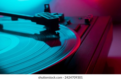 multi-colored musical background with vinyl - Powered by Shutterstock