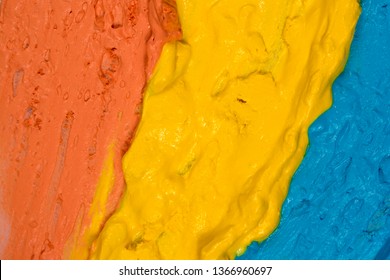 multi-colored paint close-up