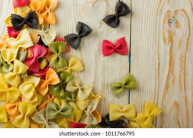 multicolored paste white background