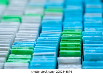 Multicolored Patient Tissue Blocks At Modern Laboratory