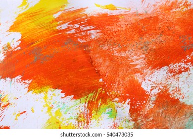 Multicolored rendering on paper. Abstract art background. 