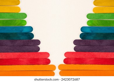 multi  colored sticks