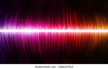 Multicolored sweeping sound wave on a black background illustration - Shutterstock ID 2186127413