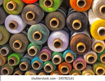 multicolored threads
