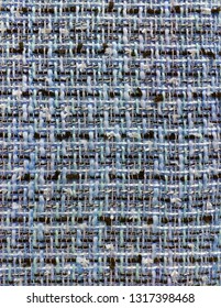 Multi-colored Tweed Woven Fabric Textile Background, Chanel Style Classic Fabric