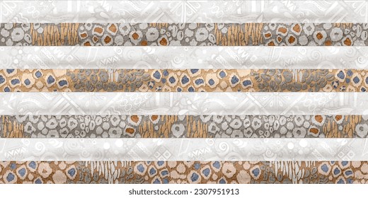 Multicolour Rustic Digital Wall Tile Decor For interior Home or Rustic Ceramic wall tile Design, Heavily Mixed Wall Art Decor For Home, wallpaper, linoleum, textile, background.Natural texture of marb