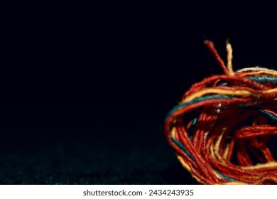 Multicolour Thread with creative concept