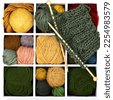 multicoloured yarn