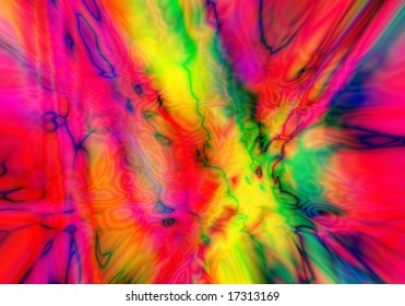 Multi-coloured Psychodelic Background