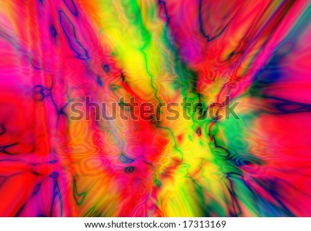 Multi-coloured psychodelic background