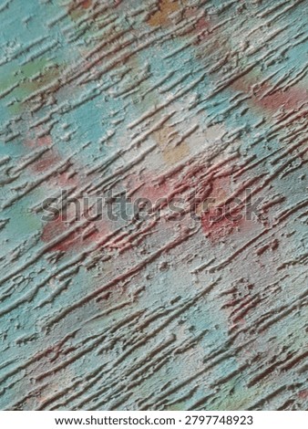 Multicoloured wall texture, close up