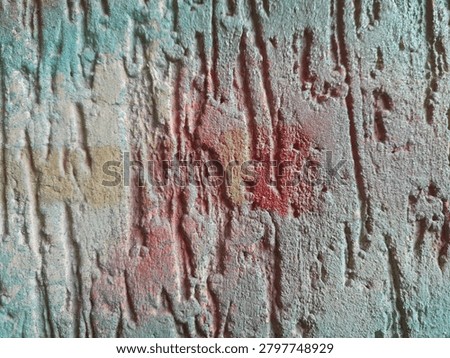 Multicoloured wall texture, close up