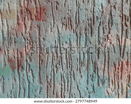 Multicoloured wall texture, close up