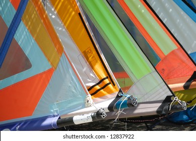 The multicolred sails