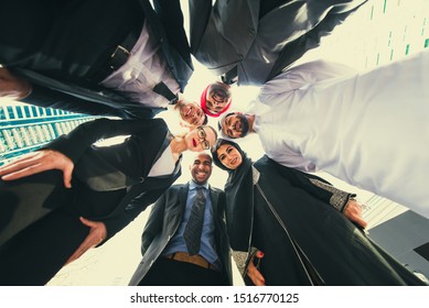 Multicultural business people meeting and talking about business - Multiracial business team meeting - Shutterstock ID 1516770125