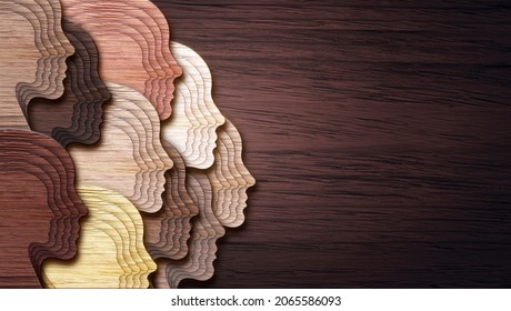 Multicultural society and international tolerance celebration of multicultural and african, asian, american and caucasian culture integration and pride as a multi cultural group. - Shutterstock ID 2065586093