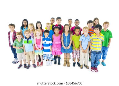 Multi-ethnic Group Of Children