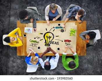 Multi-Ethnic Group of People Planning Ideas - Shutterstock ID 193983560