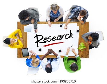 Multi-Ethnic Group Of People With Research Concept