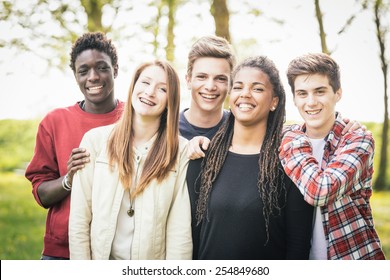 Male Group Teens