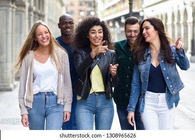 Multiethnic Group Young People Having Fun Stock Photo 1308965626 ...