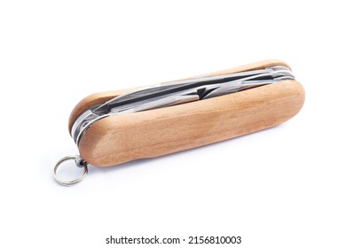 Multifunction folding knife isolated on white background - Shutterstock ID 2156810003