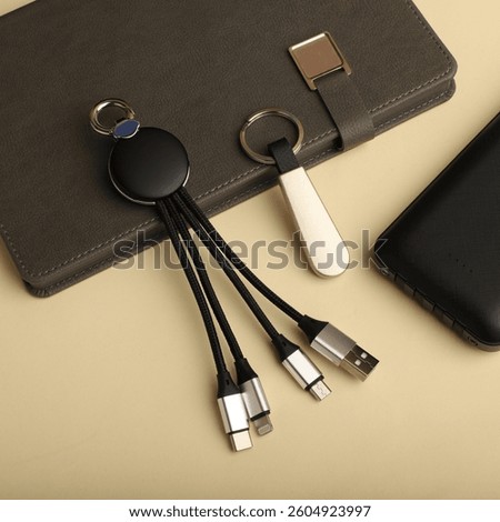 Multi-Functional Charging Device Set With USB and Universal Cable Connectors