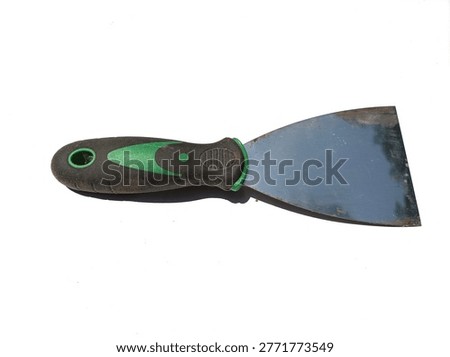 A multifunctional scraper putty knife on white background.