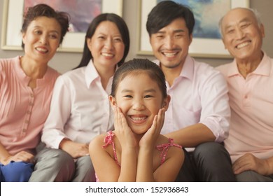 Multigenerational Family Smiling, Portrait