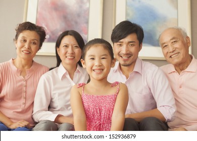 Multigenerational Family Smiling, Portrait