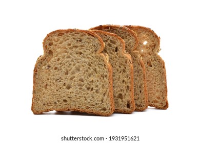 Multigrain bread slices isolated on white background - Powered by Shutterstock