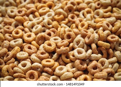 Multigrain hoop breakfast cereal closeup - Powered by Shutterstock