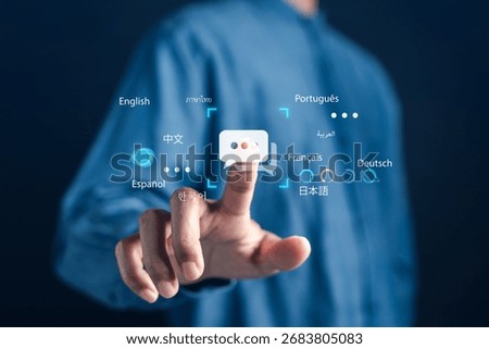 Multilingual translation concept. multiple global languages. Suitable for content about online translation, language learning, and digital communication tools.