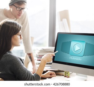 Multimedia Audio Computer Digital Entertainment Concept