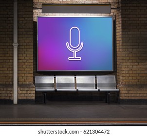 Multimedia Entertainment Microphone Button Interface