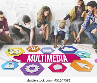 Multimedia Modern Technology Graphic Concept