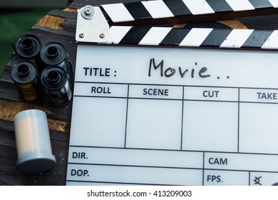 Multimedia Production Clapperboard Background Movie Motion Stock Photo ...