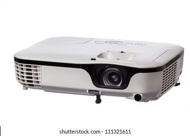 Multimedia Projector On White Background