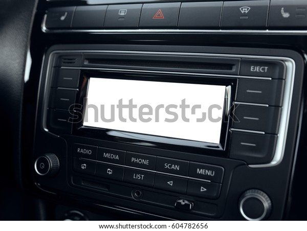 multimedia system
of a modern car. Digital
display