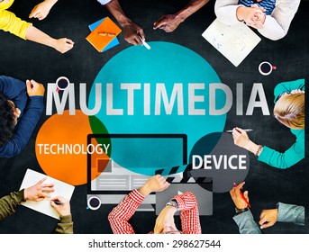 Multimedia Technology Digital Devices Information Concept
