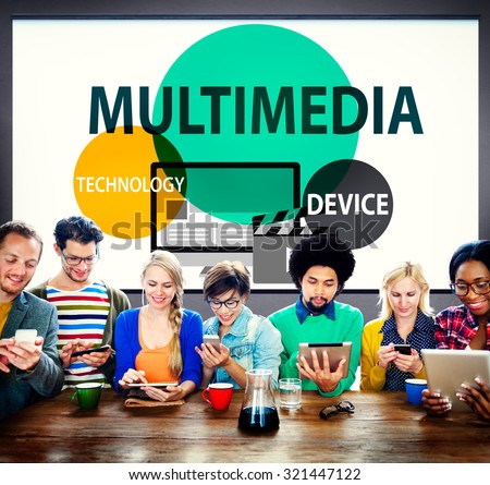 Multimedia Technology Digital Devices Information Concept