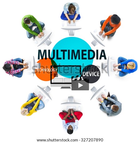 Multimedia Technology Digital Devices Information Concept