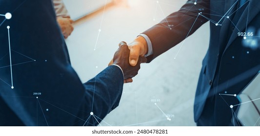 Multinational business people shaking hands and communication network concept - Powered by Shutterstock