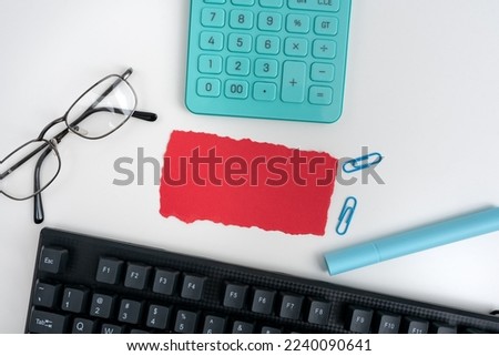 Multiple Assorted Collection Office Stationery Photo Placed Over Table
