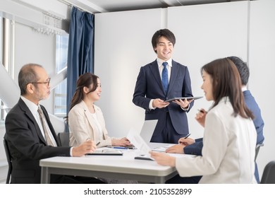 Multiple Businessmen Meeting Images Of Various Generations